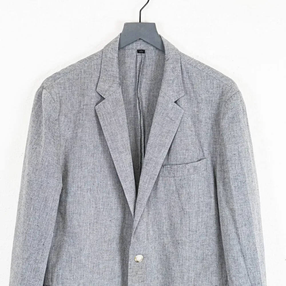 J.Crew Ludlow Slim Unstructured suit Jacket SOMELOS Linen 42S